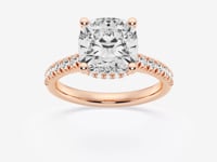 Sienna-Hidden Halo Engagement Ring - Lab Grown Diamonds