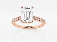 Sienna-Hidden Halo Engagement Ring - Lab Grown Diamonds