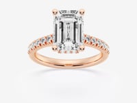 Sienna-Hidden Halo Engagement Ring - Lab Grown Diamonds