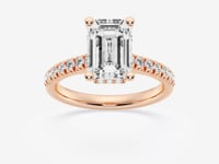 Sienna-Hidden Halo Engagement Ring - Lab Grown Diamonds
