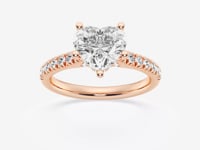 Sienna-Hidden Halo Engagement Ring - Lab Grown Diamonds