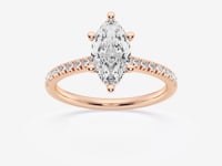 Sienna-Hidden Halo Engagement Ring - Lab Grown Diamonds