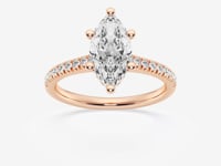 Sienna-Hidden Halo Engagement Ring - Lab Grown Diamonds