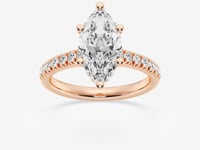 Sienna-Hidden Halo Engagement Ring - Lab Grown Diamonds