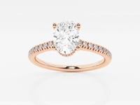 Sienna-Hidden Halo Engagement Ring - Lab Grown Diamonds