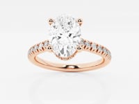 Sienna-Hidden Halo Engagement Ring - Lab Grown Diamonds