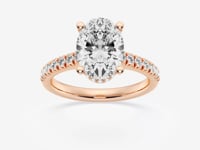 Sienna-Hidden Halo Engagement Ring - Lab Grown Diamonds