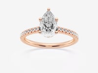Sienna-Hidden Halo Engagement Ring - Lab Grown Diamonds