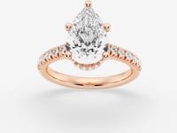 Sienna-Hidden Halo Engagement Ring - Lab Grown Diamonds