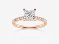 Sienna-Hidden Halo Engagement Ring - Lab Grown Diamonds