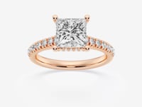Sienna-Hidden Halo Engagement Ring - Lab Grown Diamonds