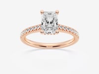 Sienna-Hidden Halo Engagement Ring - Lab Grown Diamonds