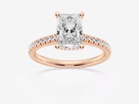 Sienna-Hidden Halo Engagement Ring - Lab Grown Diamonds