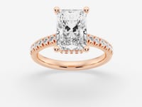 Sienna-Hidden Halo Engagement Ring - Lab Grown Diamonds