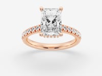 Sienna-Hidden Halo Engagement Ring - Lab Grown Diamonds