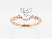 Sienna-Hidden Halo Engagement Ring - Lab Grown Diamonds