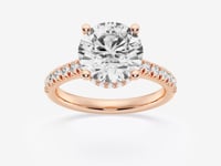 Sienna-Hidden Halo Engagement Ring - Lab Grown Diamonds