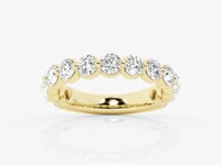 Alora-Lab Grown Diamond Eternity Wedding Band for Women
