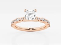 Clara-Side Stone Engagement Ring - Lab Grown Diamonds