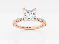 Clara-Side Stone Engagement Ring - Lab Grown Diamonds