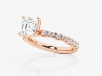 Clara-Side Stone Engagement Ring - Lab Grown Diamonds