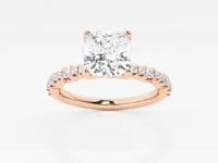 Clara-Side Stone Engagement Ring - Lab Grown Diamonds
