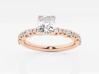 Clara-Side Stone Engagement Ring - Lab Grown Diamonds