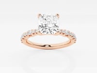 Clara-Side Stone Engagement Ring - Lab Grown Diamonds