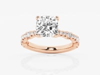 Clara-Side Stone Engagement Ring - Lab Grown Diamonds