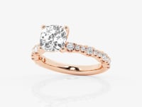 Clara-Side Stone Engagement Ring - Lab Grown Diamonds