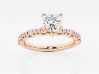 Clara-Side Stone Engagement Ring - Lab Grown Diamonds