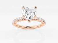 Clara-Side Stone Engagement Ring - Lab Grown Diamonds