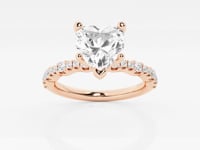 Clara-Side Stone Engagement Ring - Lab Grown Diamonds