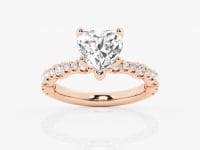Clara-Side Stone Engagement Ring - Lab Grown Diamonds