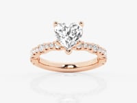 Clara-Side Stone Engagement Ring - Lab Grown Diamonds