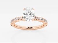 Clara-Side Stone Engagement Ring - Lab Grown Diamonds