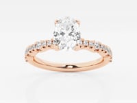 Clara-Side Stone Engagement Ring - Lab Grown Diamonds