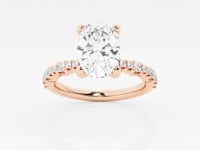 Clara-Side Stone Engagement Ring - Lab Grown Diamonds