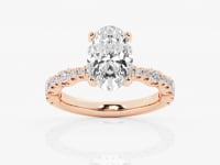 Clara-Side Stone Engagement Ring - Lab Grown Diamonds