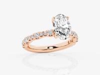 Clara-Side Stone Engagement Ring - Lab Grown Diamonds