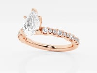 Clara-Side Stone Engagement Ring - Lab Grown Diamonds