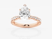 Clara-Side Stone Engagement Ring - Lab Grown Diamonds