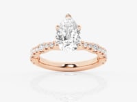 Clara-Side Stone Engagement Ring - Lab Grown Diamonds