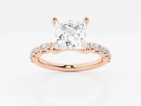 Clara-Side Stone Engagement Ring - Lab Grown Diamonds