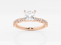 Clara-Side Stone Engagement Ring - Lab Grown Diamonds