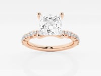 Clara-Side Stone Engagement Ring - Lab Grown Diamonds