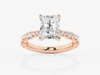 Clara-Side Stone Engagement Ring - Lab Grown Diamonds