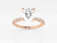 Clara-Side Stone Engagement Ring - Lab Grown Diamonds