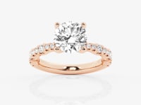Clara-Side Stone Engagement Ring - Lab Grown Diamonds