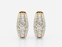Adriana-Diamond Hoop Earrings for Women